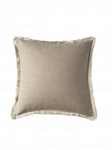 Mehr über den Artikel erfahren Kissenbezug aus gewaschenem Leinen mit Fransen